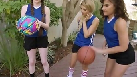 Lucky coach fucks three teen players